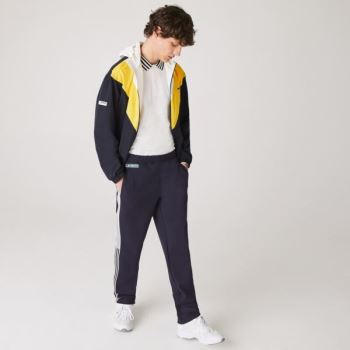 Lacoste Heritage Contrast Striped Jogging Pants - Kalhoty Pánské Tmavě Blankyt Blankyt | CZ-jzVJos